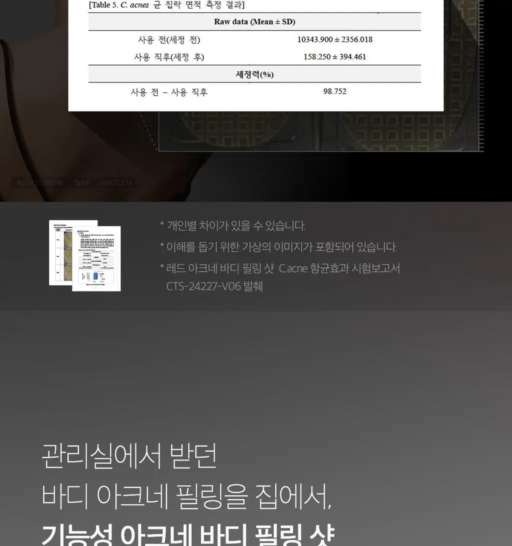 [NEW/바디트러블 케어] 메디큐브 레드 아크네 바디 필링 샷 110g 상세페이지 18